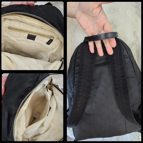 Gucci Black Nylon backpack/rucksack - Picture 16 of 17